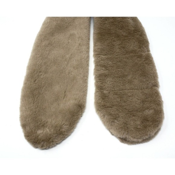 Plush Cocoa Brown Cowl Neck Collar Style Scarf - Cozy Soft Velvet Feel - Hey Viv - Picture 3 of 5